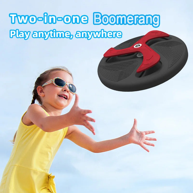 2-in-1 Flying Boomerang Toy – EVA Outdoor Toy for Kids & Dogs Outdoor Boomerang Toy SPOT