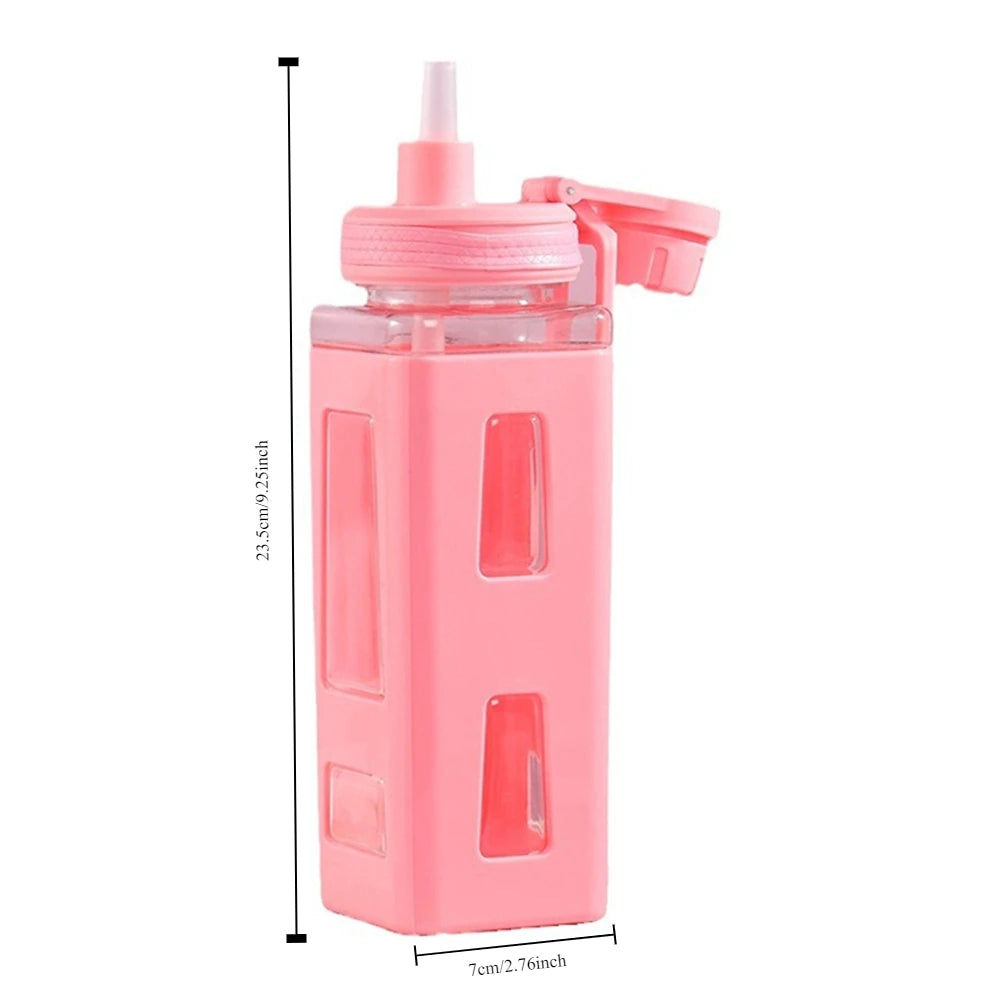 700ml Kawaii Water Bottle with Straw – BPA-Free Leakproof Kawaii Water Bottle SPOT
