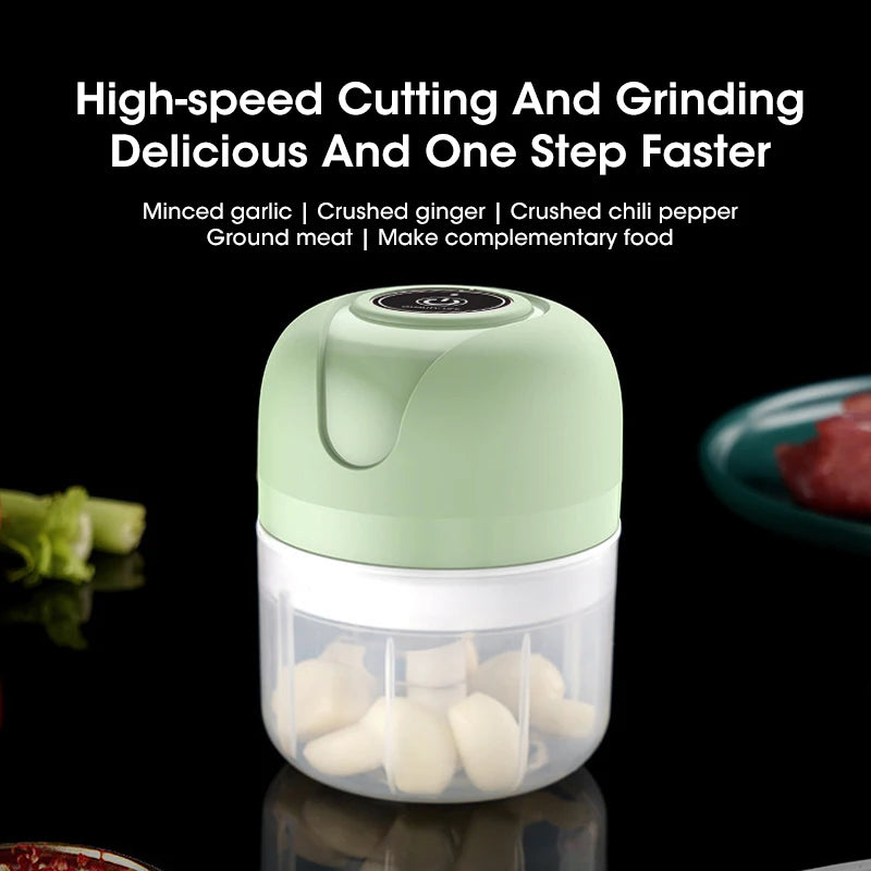 Mini Electric Garlic & Vegetable Chopper – USB Rechargeable Electric Food Chopper SPOT