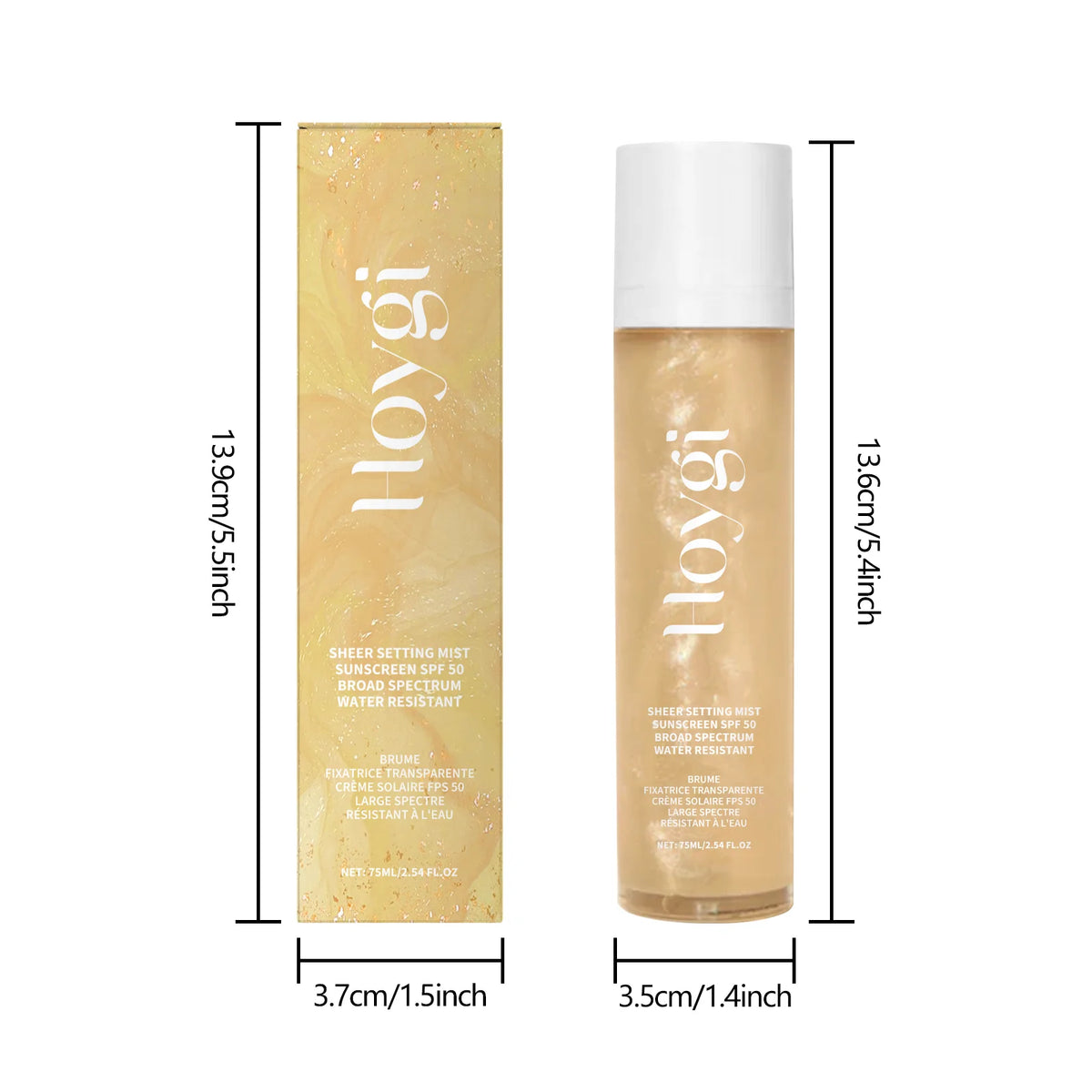 Hoygi SPF 50+ Makeup Setting Spray – Oil Control Face Mist Makeup Setting Spray SPOT