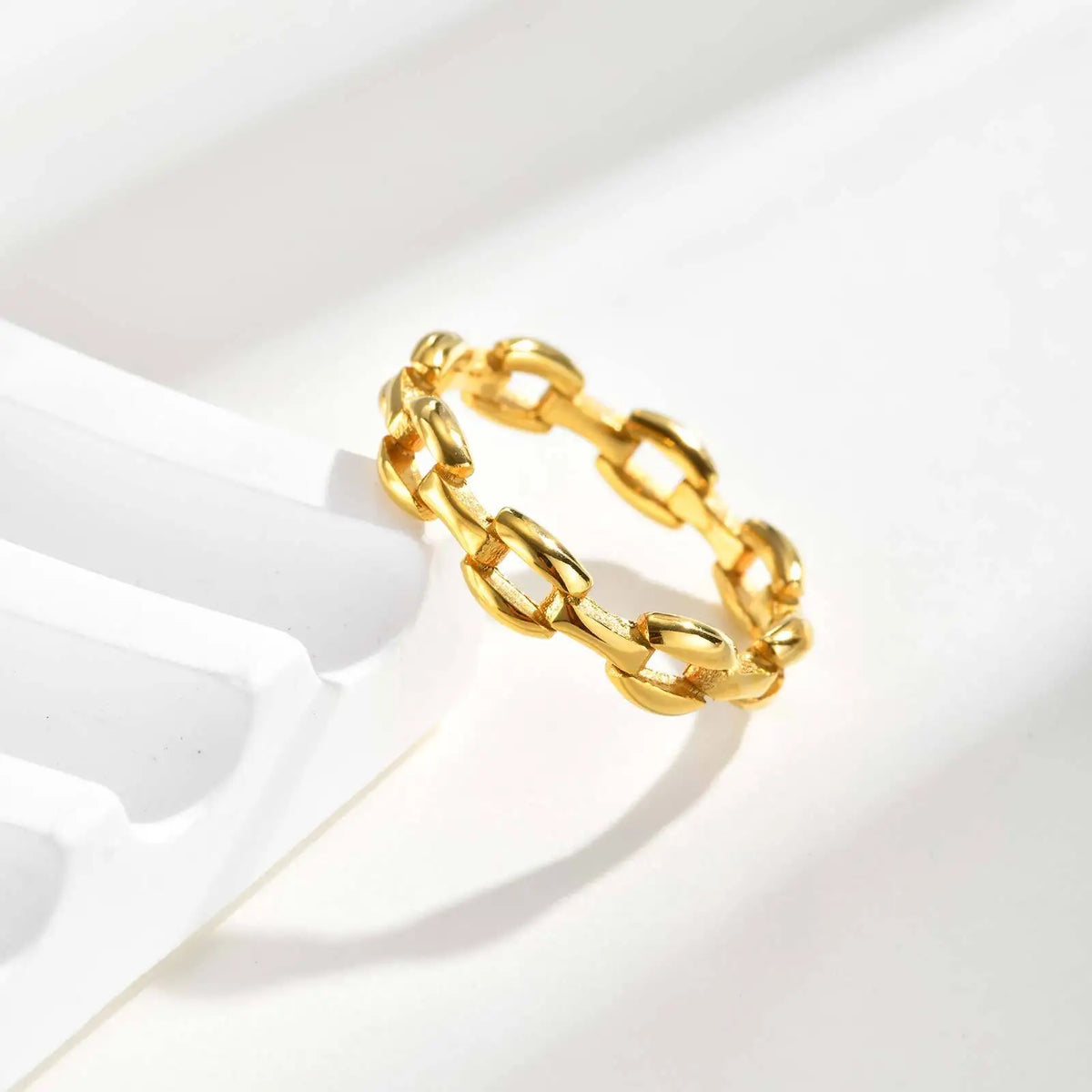 Minimalist Gold Cuff Ring for Women – Non-Tarnish Stackable Gold Cuff Ring SPOT