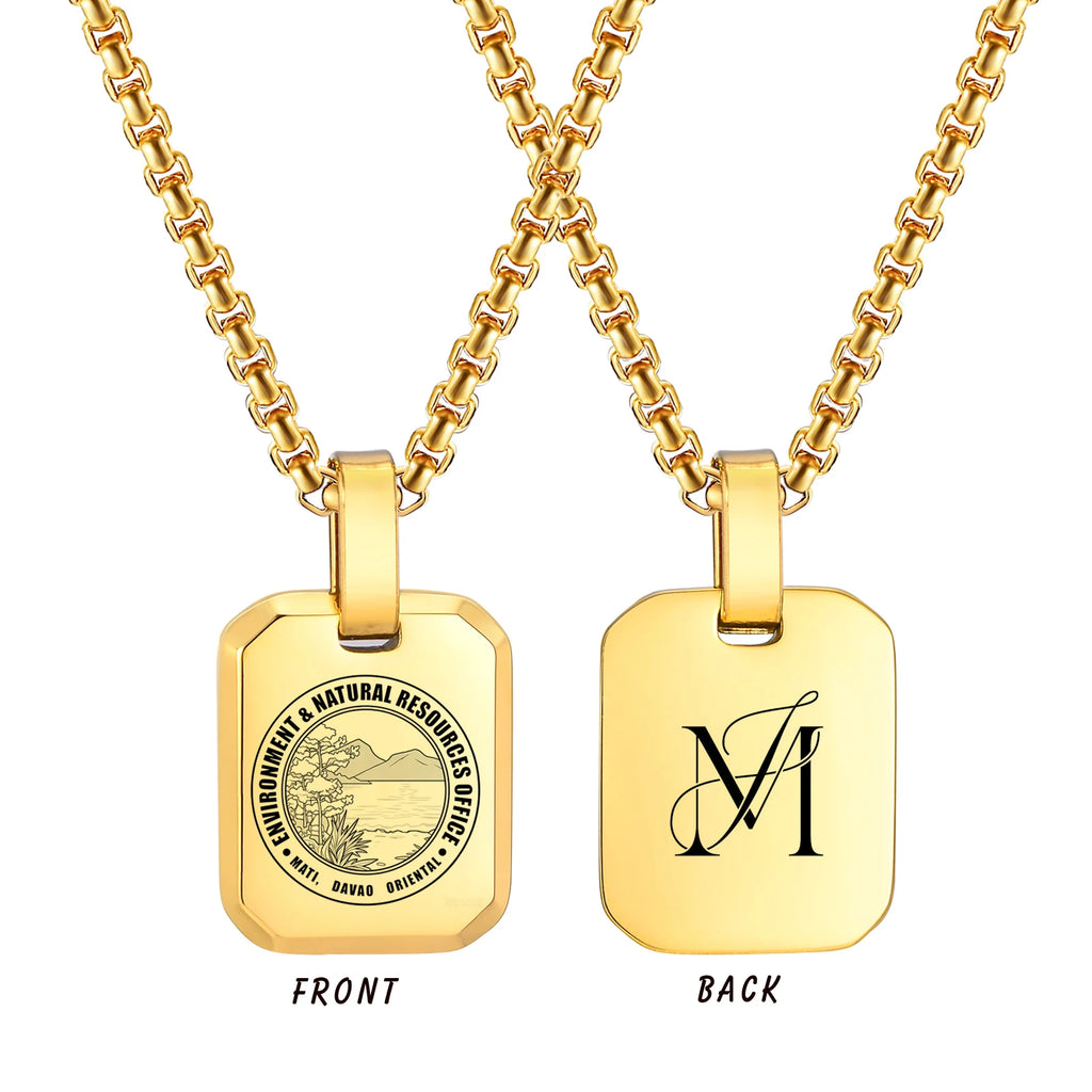 Custom Engraved Dog Tag Necklace | Stainless Steel Pendant Personalized Pendant Necklace SPOT