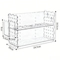 2-Tier Clear PET Desk Organizer – Tool-Free Desktop Shelf Desktop Organizer SPOT A1