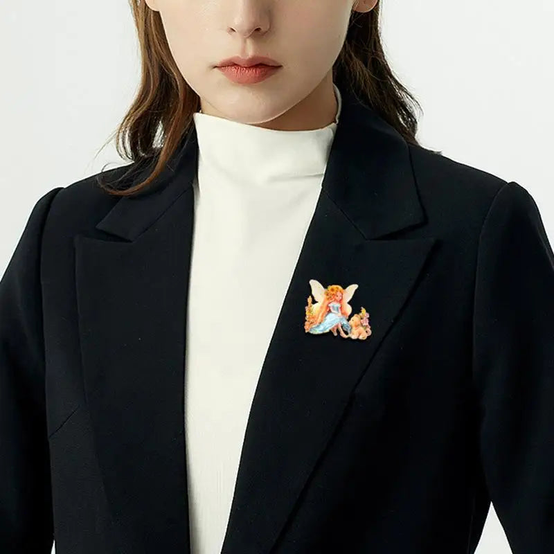Butterfly Elf Enamel Brooch – Cartoon Princess Pin Badge Enamel Brooch Pin SPOT