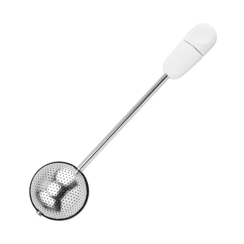 Rotatable Stainless Steel Tea Infuser – Fine Mesh Strainer Tea Infuser Strainer SPOT Tea strainer WHITE