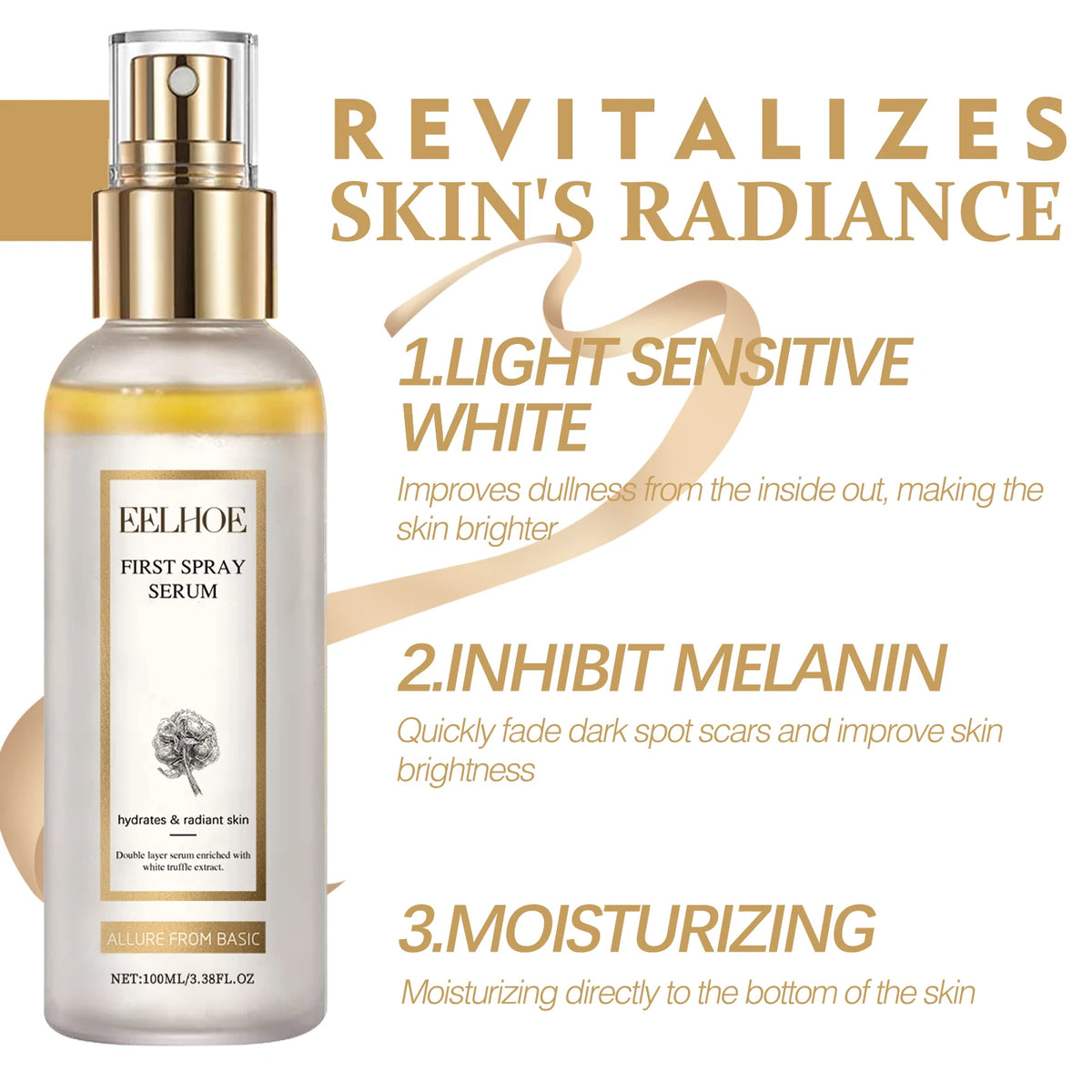 EELHOE White Truffle Brightening Face Serum Spray 100ml Face Serum Spray SPOT