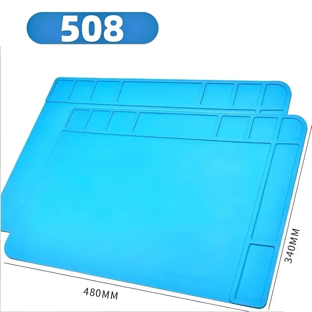 ESD Antistatic Soldering Mat – Heat-Resistant Silicone Work Pad ESD Soldering Mat SPOT S508 480 X 340mm