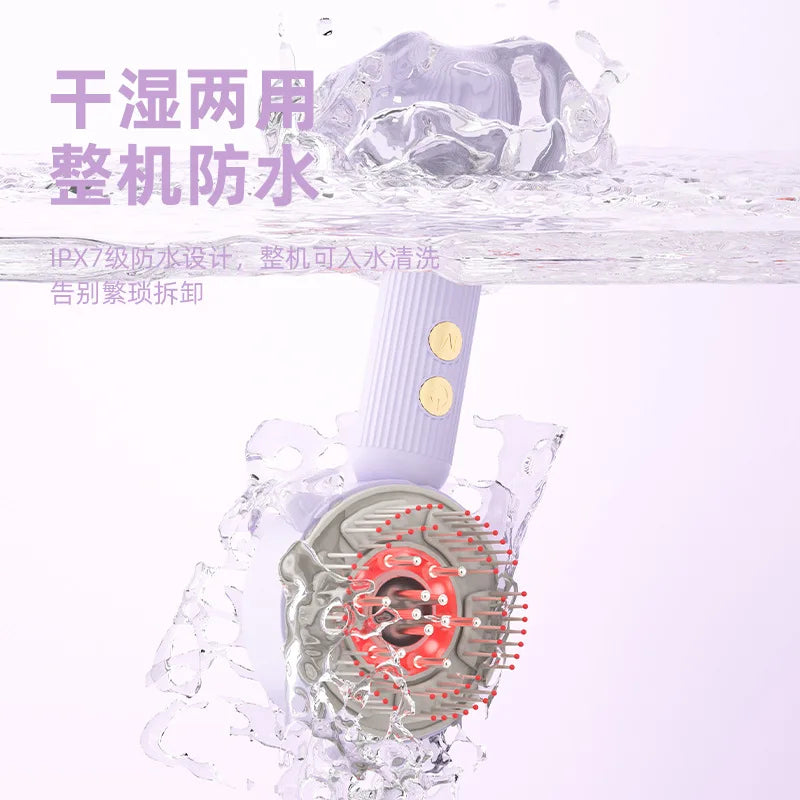 Electric Hair Brush with Built-In Hair Oil Applicator Electric Hair Brush SPOT