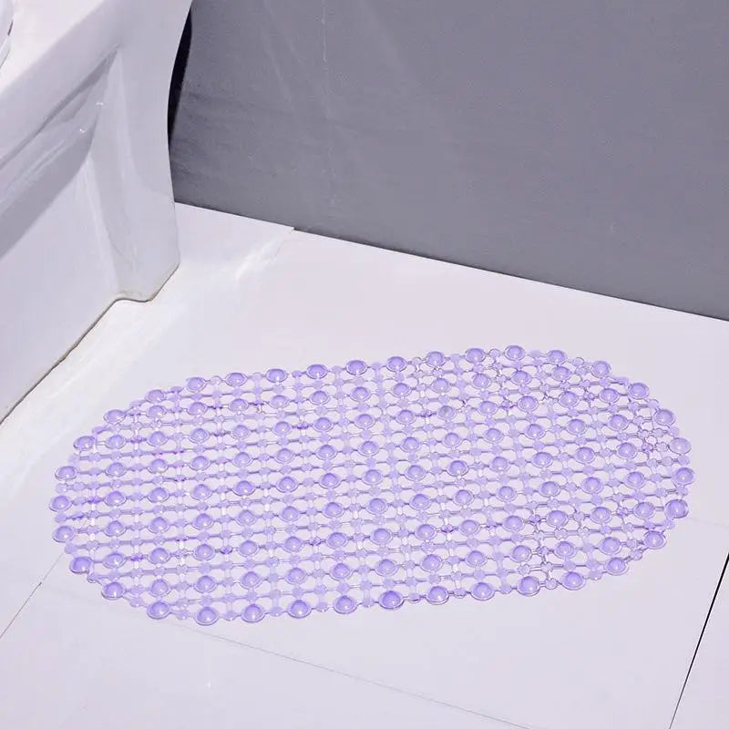 PVC Anti-Slip Bath Mat – 180 Massage Suction Cups, 36×66cm Anti-Slip Bath Mat SPOT Purple