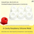 Fruit-Shaped Silicone Cake Mold – Strawberry & Mango Mousse Silicone Baking Mold SPOT A1