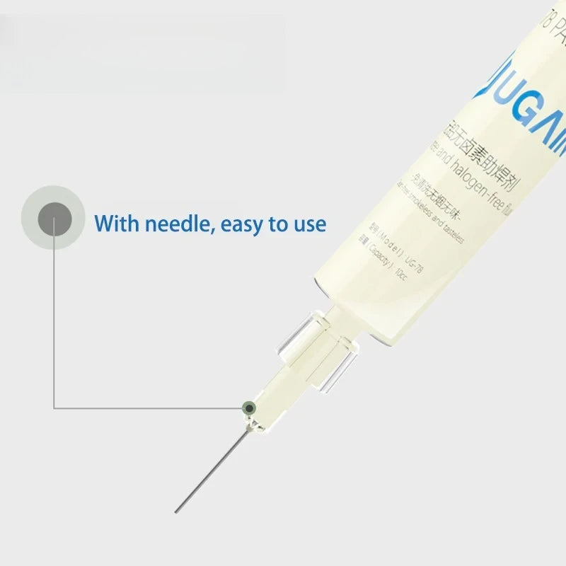UG-78 10CC No-Clean SMD Solder Flux Paste Syringe – CE Cert Soldering Flux Paste SPOT