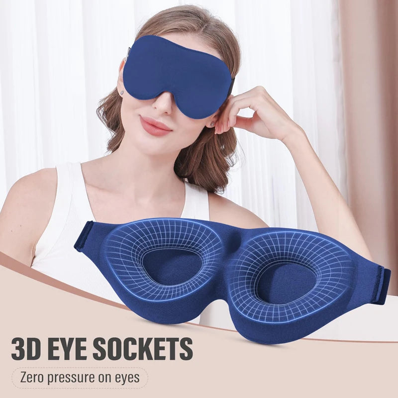3D Sleep Eye Mask – Soft, Light-Blocking & Adjustable | Travel Sleep Eye Mask SPOT