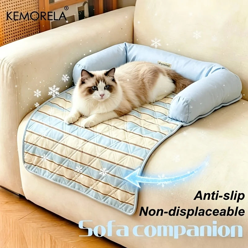 Summer Cooling Pet Bed Cushion – Non-Slip Washable Mat for Dogs & Cats Pet Cooling Mat SPOT