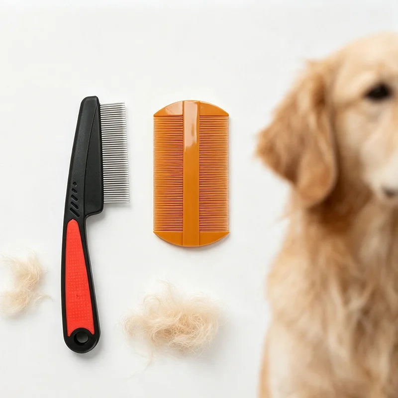 Stainless Steel Fine Tooth Pet Grooming Comb for Cats & Dogs Pet Grooming Comb SPOT