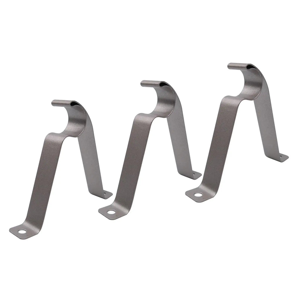 Adjustable 19–25mm Curtain Rod Brackets – 3-Pack Iron Wall Mounts Curtain Rod Brackets SPOT