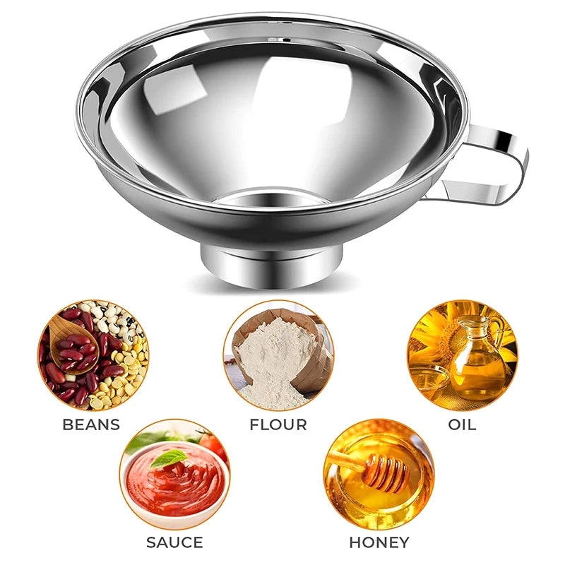 Wide Mouth Stainless Steel Canning Funnel – 2 Sizes Canning Funnel SPOT