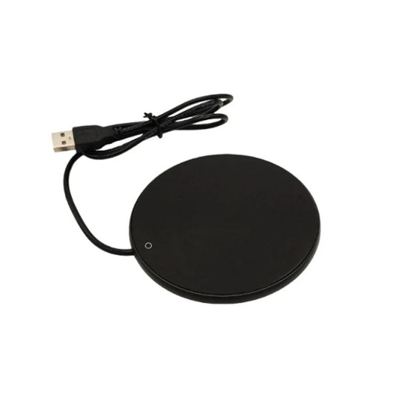 USB Mug Warmer – Thermostatic Coffee & Tea Heating Coaster USB Mug Warmer SPOT Black