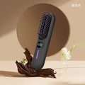 Cordless Electric Hair Straightening Comb – 5600mAh Rechargeable Hair Straightening Comb SPOT Grey USB Type-C