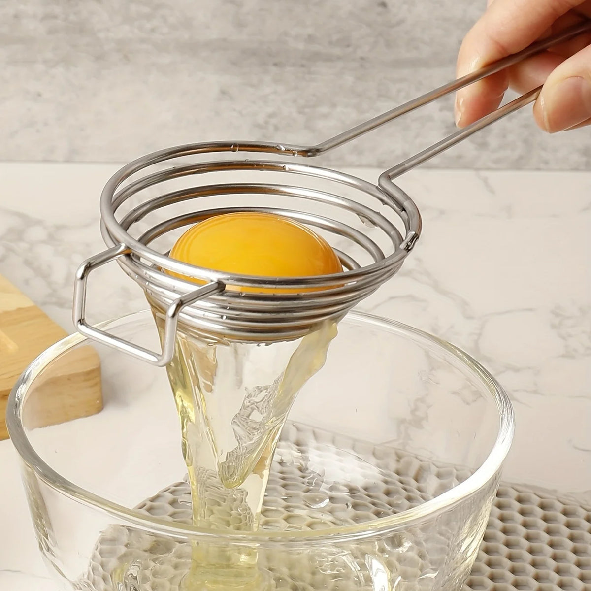 Stainless Steel Egg Yolk Separator & Egg White Divider Egg Separator Tool SPOT