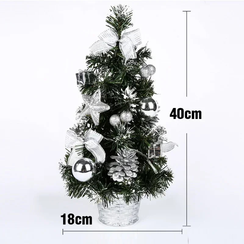 40CM Pre-Lit LED Mini Christmas Tree – Desktop Decoration Mini Christmas Tree SPOT