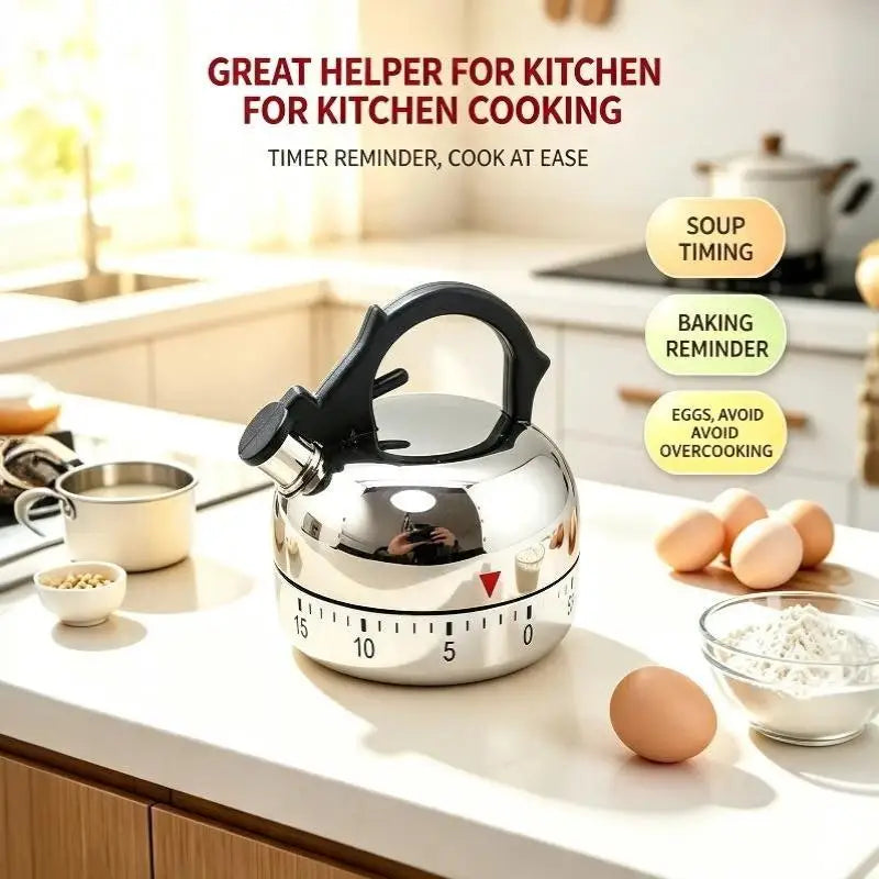 Fruit-Shaped Mechanical Countdown Timer – Battery-Free Kitchen Kitchen Countdown Timer SPOT