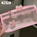 Cartoon Translucent Pencil Case – Large Capacity Multi-Layer Pencil Case SPOT Pink