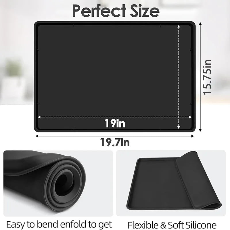 Silicone Coffee Mat – Anti-Slip Heat-Insulating Bar Cup Tray Silicone Bar Mat SPOT