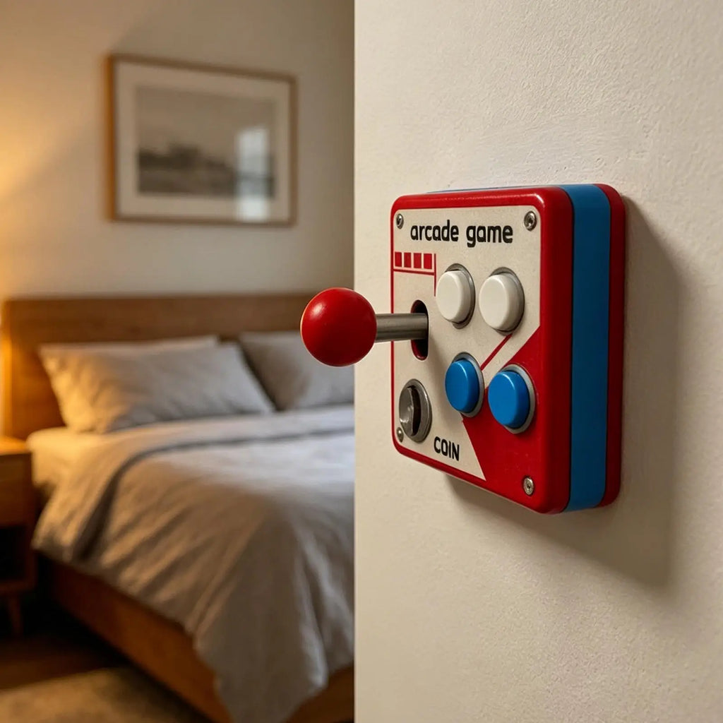 Retro Arcade Joystick Light Switch Cover – 3D Printed Wall Decor Light Switch Cover SPOT