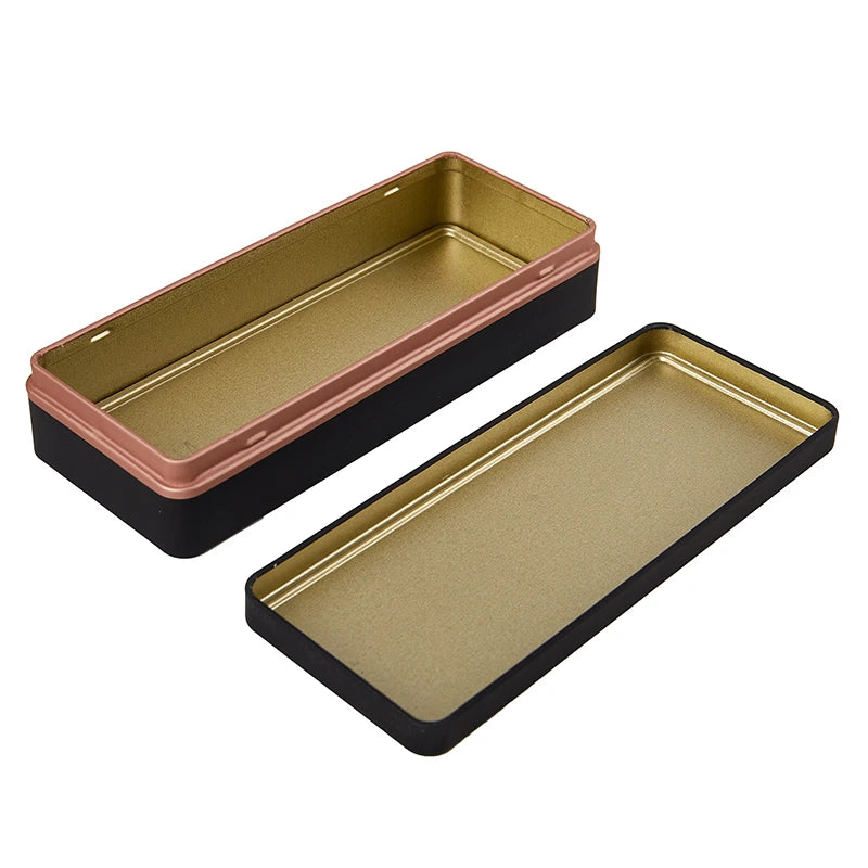 Multicolor Tinplate Rectangular Storage Box with Lid | Small Tin Tin Storage Box SPOT