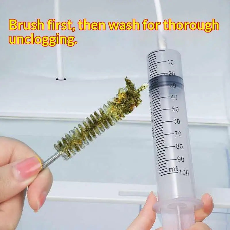 Refrigerator Drain Cleaning Kit – Brush, Hose & Syringe Drain Cleaning Kit SPOT
