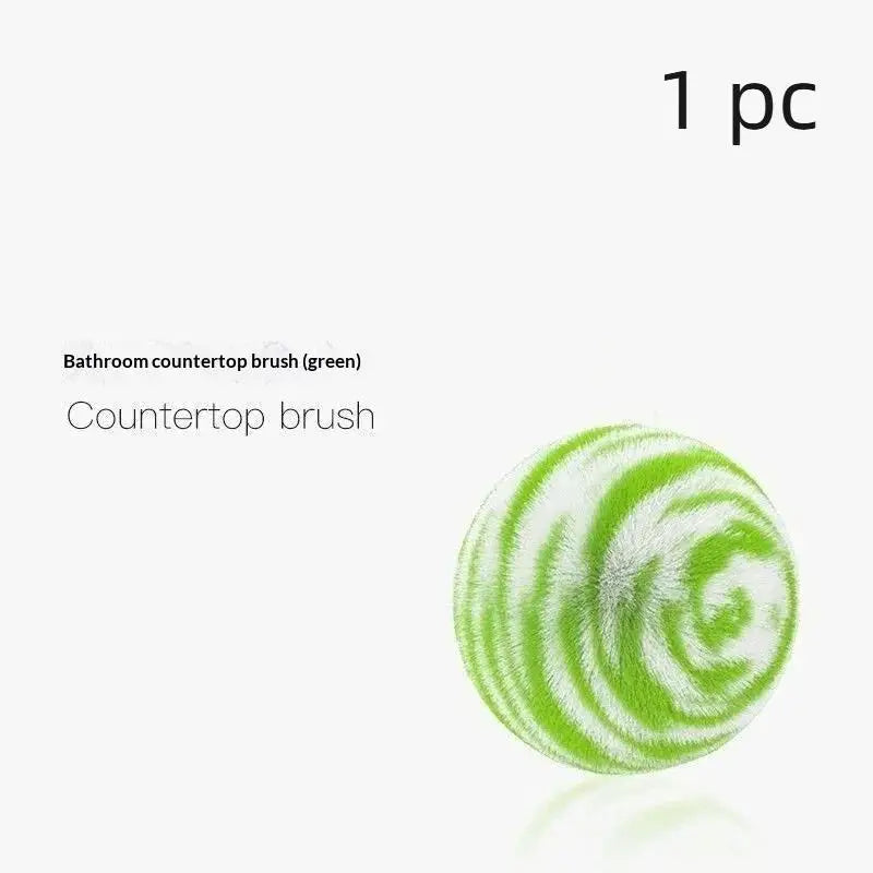 Nano Cleaning Ball Set 3-Pack – Striped Polyester Scrub Balls Cleaning Scrub Balls SPOT 1pcs Green
