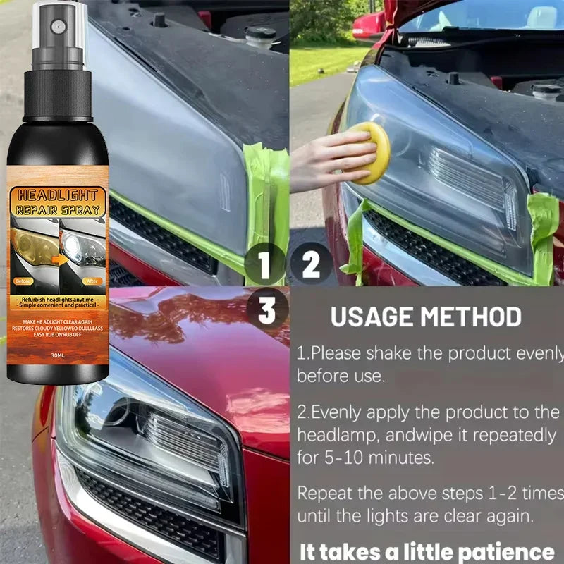 30ml Headlight Restoration Paste – Oxidation & Yellow Remover Headlight Restoration Paste SPOT
