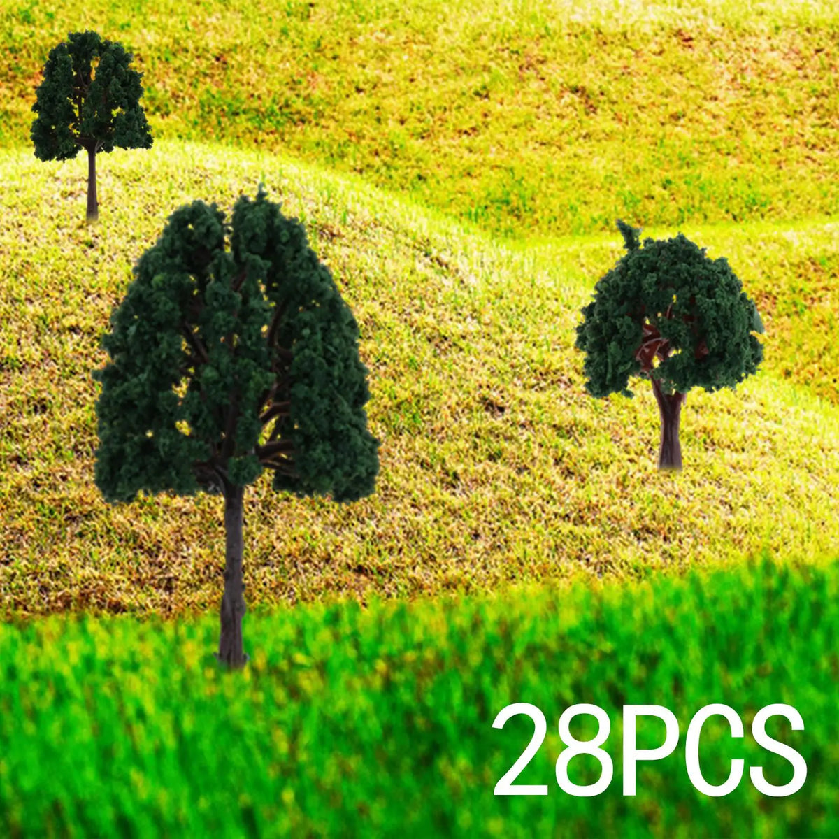 Miniature Model Trees Set – Diorama, Fairy Garden & Scene Decor Miniature Model Trees SPOT 28 pieces