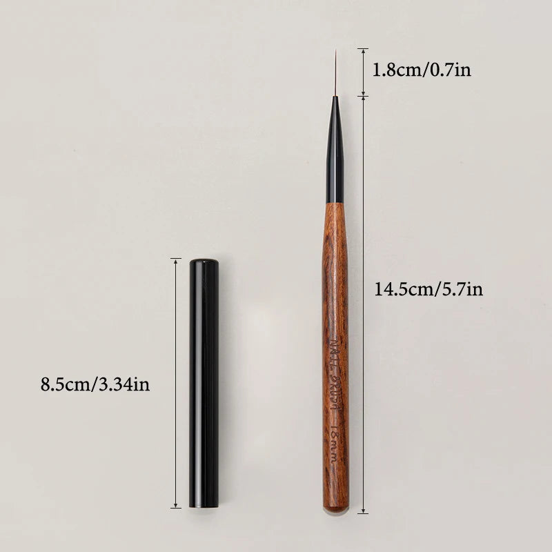 Sandalwood Nail Art Liner Brush – Long Line Painting Tool Nail Art Brush SPOT