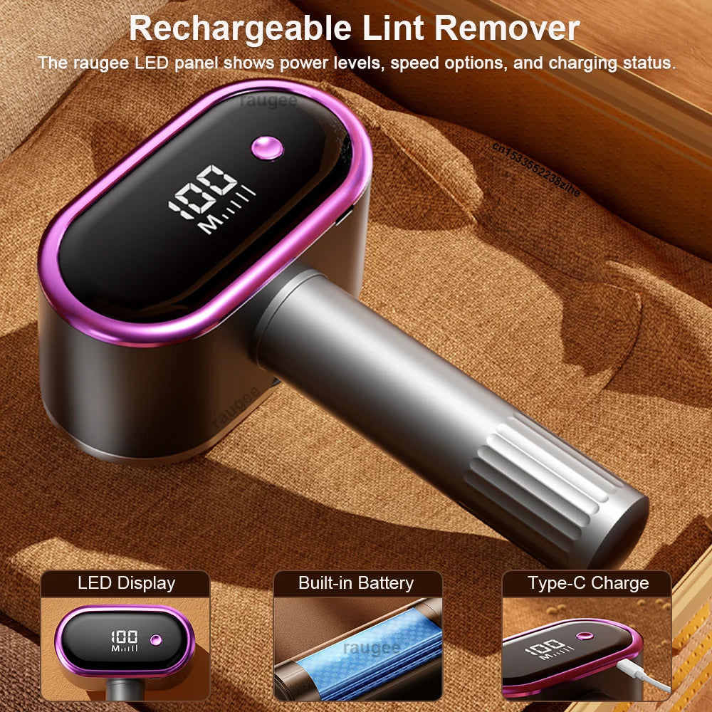 Raugee Electric Lint Remover – Dual Motor Rechargeable Fabric Shaver Electric Fabric Shaver SPOT