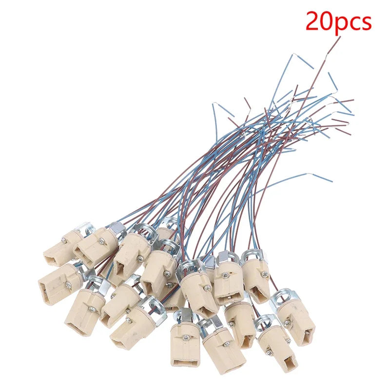 G9 Ceramic Bulb Socket Holder – LED & Halogen (10/20 Pack) Lamp Socket Holder SPOT 20Pcs