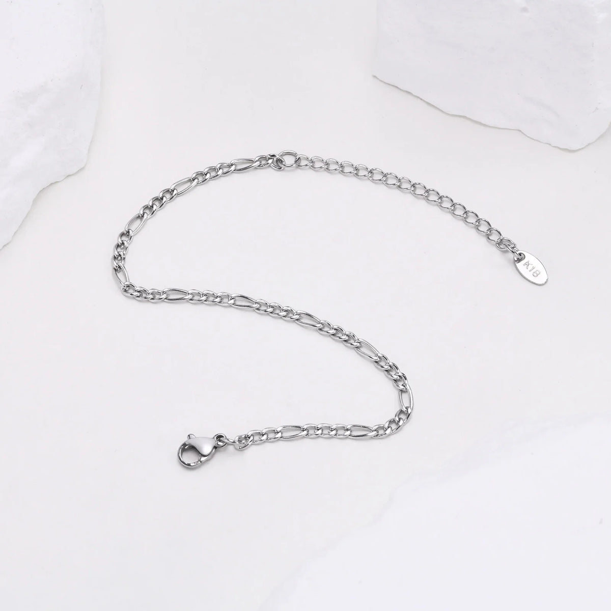 3mm Figaro Chain Bracelet – Gold & Silver Stainless Steel Women Chain Link Bracelet SPOT