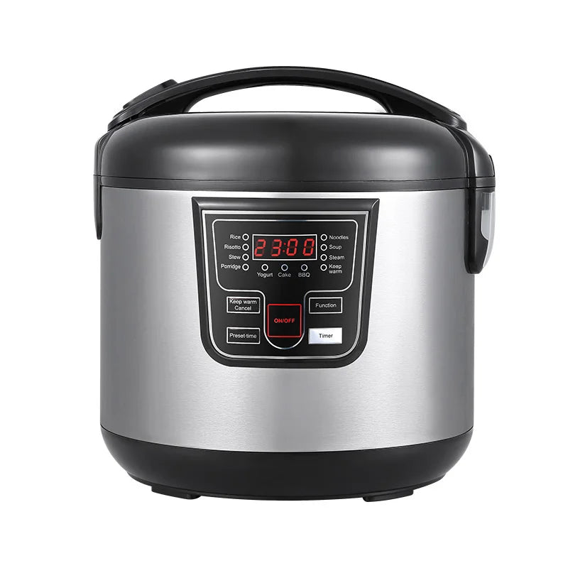 DUTRIEUX 5L Smart Electric Rice Cooker – Non-Stick Digital Timer Electric Rice Cooker SPOT Black AU