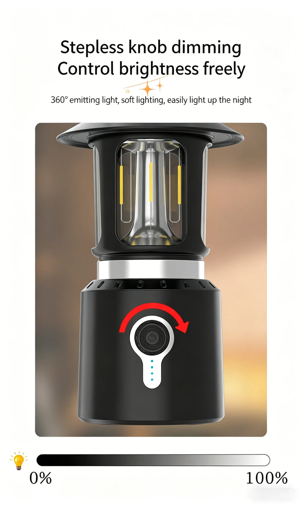 Rechargeable LED Camping Lantern – Waterproof Dual Light LED Camping Lantern SPOT