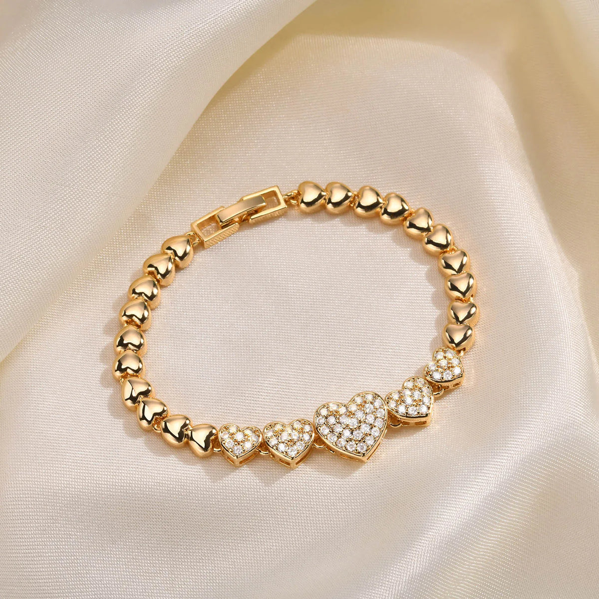 Meaeguet 18K Gold Plated Zirconia Tennis Bracelet Women Tennis Bracelet SPOT