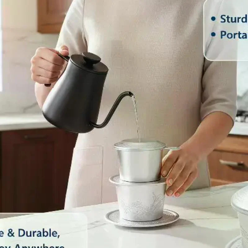 Vietnamese Coffee Dripper Set – Portable Aluminum Filter Coffee Dripper Set SPOT one size