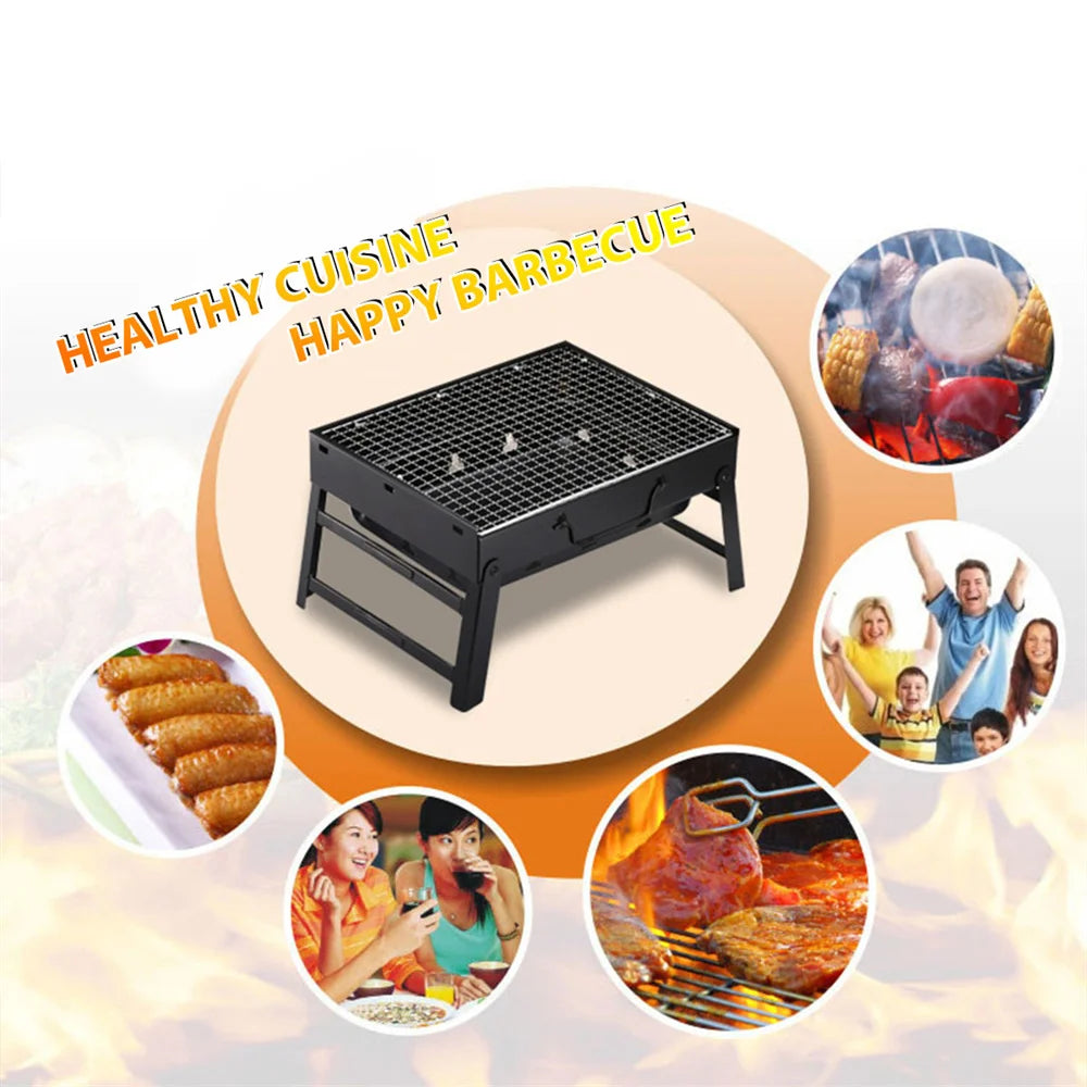 Portable Foldable Charcoal BBQ Grill – Camping & Outdoor Portable Charcoal Grill SPOT