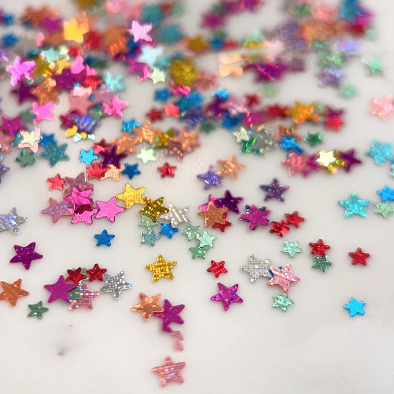 Star Nail Art Glitter Sequins & Paillette Flakes – 1 Box Nail Art Sequins SPOT