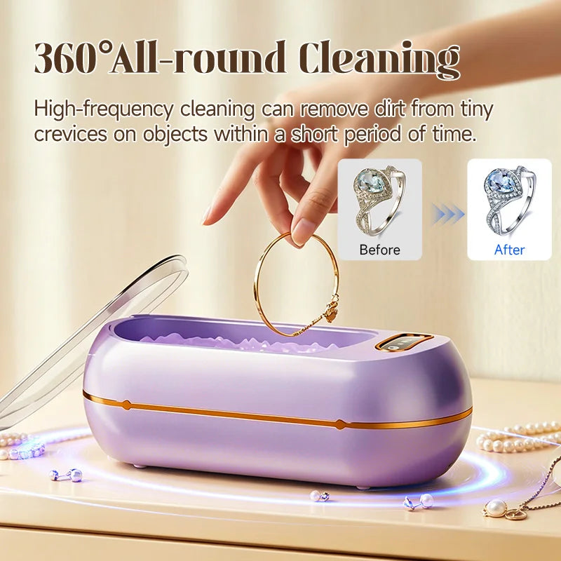 45kHz Ultrasonic Cleaner – Jewelry, Glasses & Watches Sonic Bath Ultrasonic Cleaner SPOT