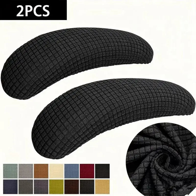 Stretch Chair Armrest Covers 1 Pair – Soft Polyester Universal Fit Chair Armrest Covers SPOT