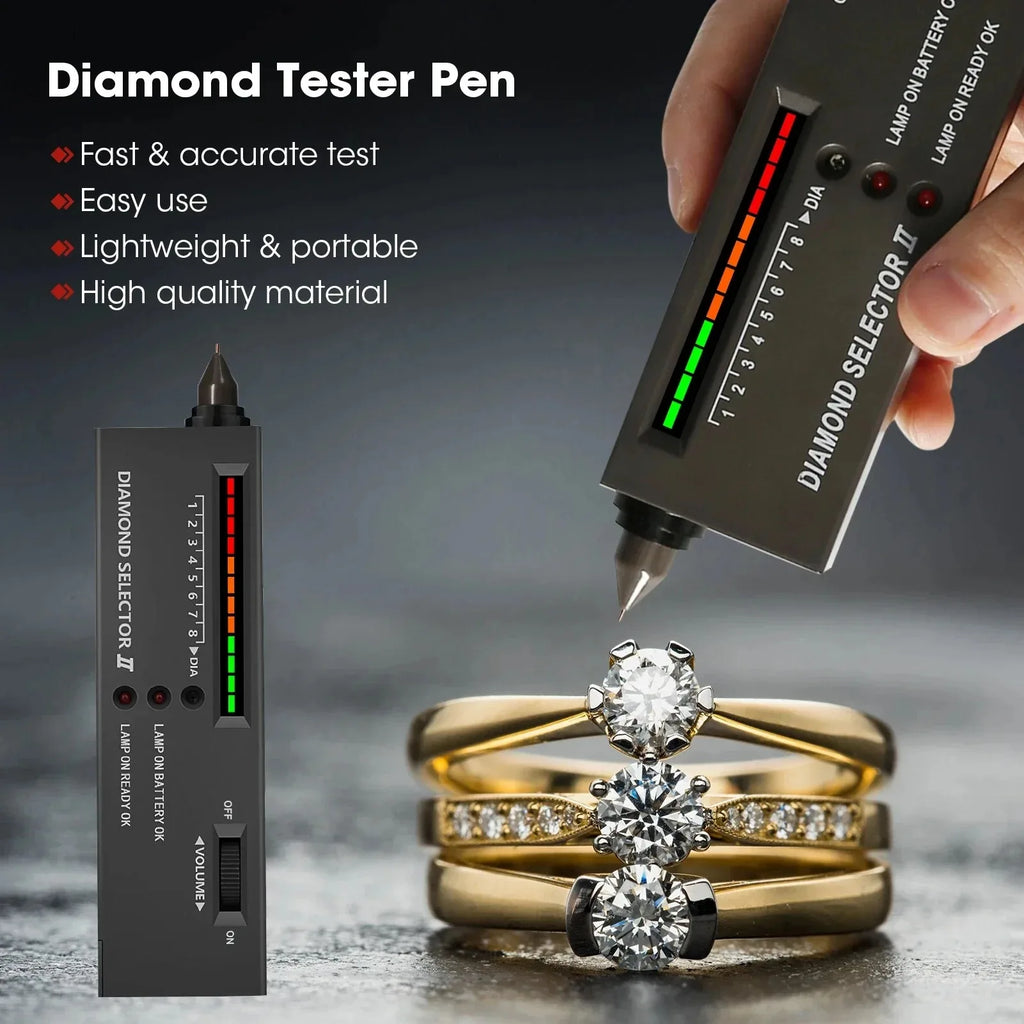 Diamond & Moissanite Tester Pen – Gemstone Authenticity Tool Gemstone Tester Pen SPOT