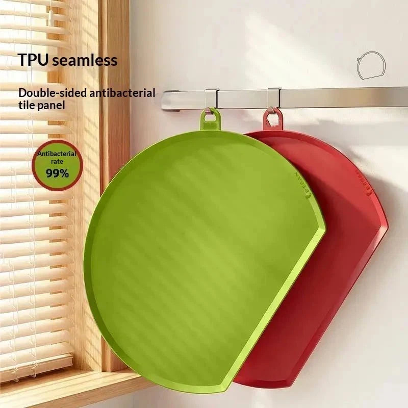 Double-Sided PP Cutting Board – D-Shape Self-Draining Chopping Block Cutting Board SPOT