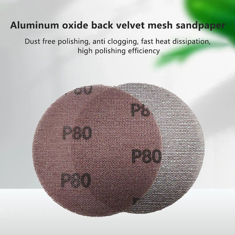 10-Pack 5-Inch Hook & Loop Sanding Discs – Dust-Free Mesh Abrasive Sanding Discs SPOT