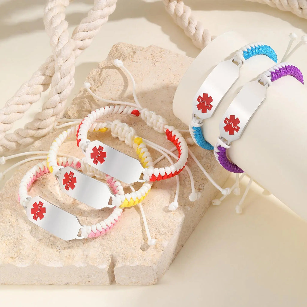 Personalized Medical Alert ID Bracelet – Free Engraving ID Bracelet SPOT