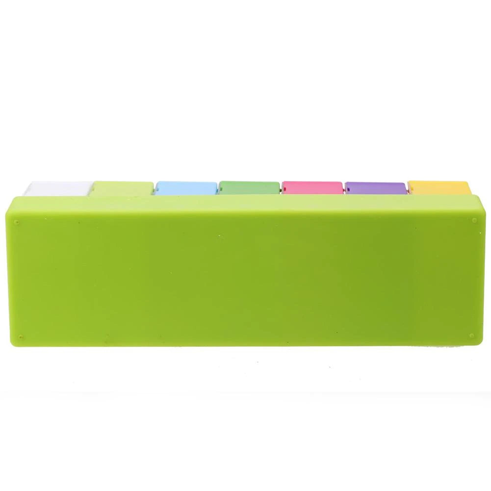 Rainbow 7-Day Pill Organizer – 28-Compartment Weekly Case Weekly Pill Organizer SPOT